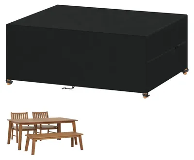 Obrázek produktu pro Ochranný obal na venkovní nábytek – vodotěsný, s UV ochranou, vyrobený z 420D Oxfordu, rozměry 220 x 80 x 80 cm