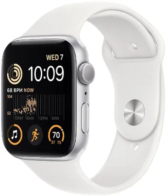 Zdjęcie produktu dla Apple Watch SE (2. generacji), 44 mm, kolor srebrny