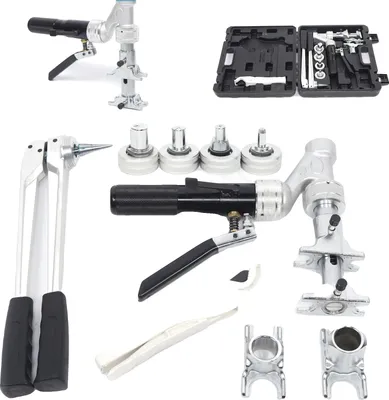 Obrázek produktu pro Hydraulický posuvný nástroj na hadice, roztahuje a lisuje trubky od 16 do 32 mm, odolná hliníková slitina, vysoká přítlačná síla