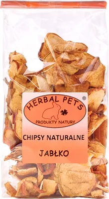 Zdjęcie produktu dla Chipsy Naturalne – Jabłko: Zdrowy Przysmak dla Królików i Gryzoni 100g