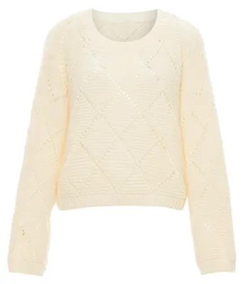 Produktbild von AODA damen strickjacke - wollweiss, M/L
