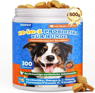 Produktbild von Probiotika für Hunde – 500g Premium-Leckerli für gesunde Verdauung, starke Abwehr & rundum Wohlbefinden