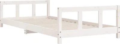 Produktbild von "Winter Sale" Kinderbett Weiß 90x200cm Massivholz Kiefer - clorisNeu111561 - Kinderbetten
