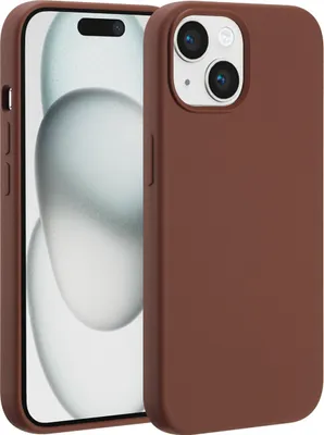 Produktbild von Accezz Liquid Silikoncase mit MagSafe iPhone 15 - New Tea Brown