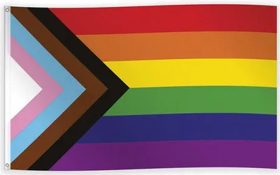 Produktbild von Progress Regenbogen Flagge aus Stoff Fortschritt 150x90cm
