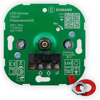 Produktbild von EHMANN Unterputz-Dimmer, Phasenanschnitt, 230V, 50Hz