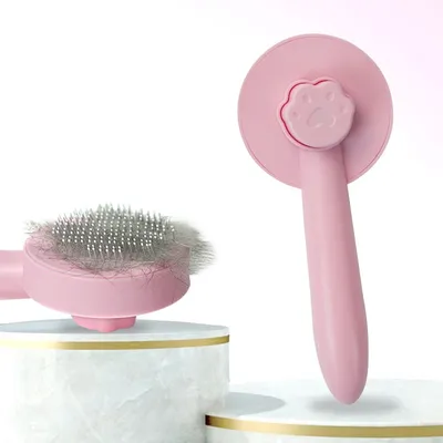 Obrázok produktu pre Kefa na odstraňovanie psích alebo mačacích chlpov - ružová