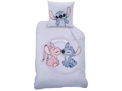 Produktbild von Disney Lilo & Stitch Bettbezug, Happy – 140 x 200 cm – Baumwolle
