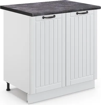 Obrázek produktu pro Skříňka pod dřez Vicco Fame-Line Bílý venkovský dům 80 cm s policí, PD Antracit, Model 46512