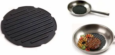 Produktbild von TempsL 6391265 Grillrost für Pfannenboden, schwarz, 15,5 cm