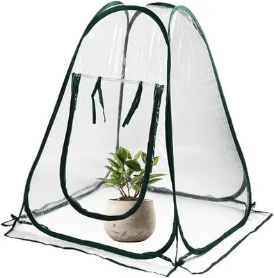 Produktbild von Famanu Mini-Gewächshaus für den Garten - PVC, transparent, 70 x 70 x 80 cm
