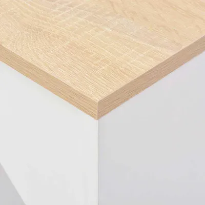 Immagine prodotto di vidaXL Tavolo da bar con ripiano mobile Bianco 138 x 40 x 120 cm