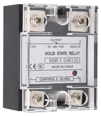 Produktbild von DC-Steuerung AC-Halbleiterrelaismodul 480 V Maximale Lastspannung an SSR 120 A 24-480 VAC
