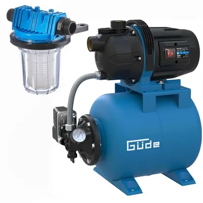 Produktbild von Güde HWW 6035 Hauswasserwerk 3200 L/h Gartenpumpe 600 W + Filter