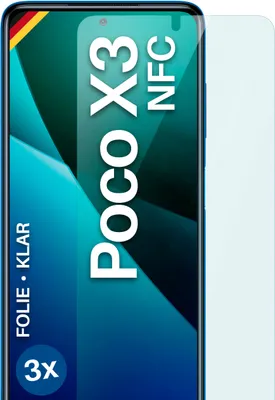 Produktbild von moex® 3x Schutzfolie kompatibel mit Xiaomi Poco X3 NFC / X3 Pro - Displayschutzfolie dünn Folie, Klar