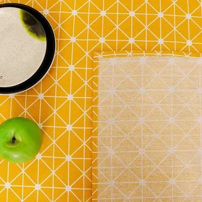 Immagine prodotto di Eleganti tovaglie con bordi spazzolati, facili da pulire, adatte a ogni occasione