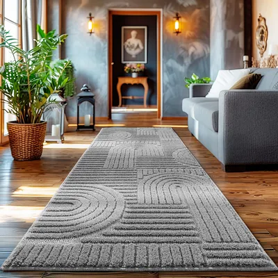 Zdjęcie produktu dla Homebyhome Dywan z Wysokim W?osiem do Salonu Skandynawski Styl Boho Efekt 3D Shaggy Mi?kki Puszysty i Przytulny, Rozmiar: 80x250 cm