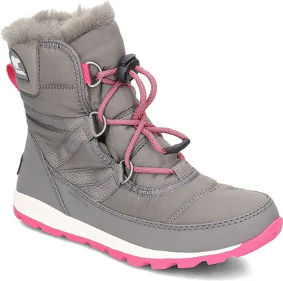 Produktbild von Sorel Youth Whitney Short Lace Winterstiefel Grau in Gr. 37