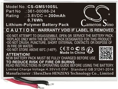Image de TECHTEK Batterie compatible avec [Garmin] Instinct Solar GPS remplace 361-00086-24