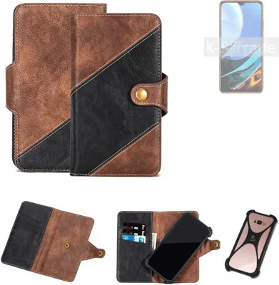 Produktbild von K-S-Trade Handyhülle Schutzhülle Bookstyle Case kompatibel mit Xiaomi Redmi 9T Klapphülle Cover Hülle Schutztasche 1x
