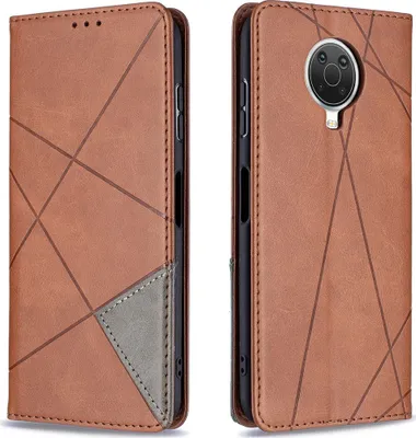 Produktbild von Mobigear Rhombus Slim  Nokia G10 Hülle Klapphülle - Braun