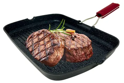 Produktbild von Antihaft-Grillpfanne aus Gusseisen, 36 x 24 cm