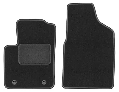 Immagine prodotto di Tappetini anteriori in moquette per Ford Ka MK2 2008-2012 (hatchback) – 2 pezzi, grigio grafite, su misura – Wielganizator LUX