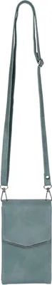 Produktbild von styleBREAKER Mini Umhängetasche mit V-Klappe und Metall Detail | kleine Handytasche zum Umhängen | elegante Crossbody Bag mit Kartenfächern für Damen
