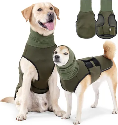Image de INF Gilet Apaisant Anti-Anxiété pour Chien - Soulagement du Stress et de l'Orage Vert L