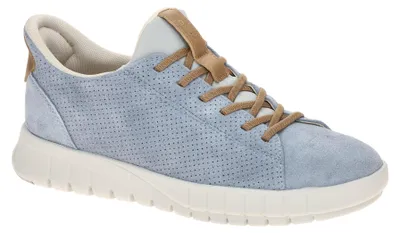Produktbild von Geox Damen D FLEXTRIDE Plus C Sneaker, LT Blue/BEIGE, 37 EU