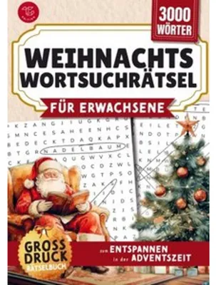 Produktbild von Wortsuchrätsel für Erwachsene - Weihnachten