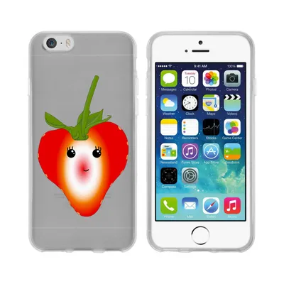 Produktbild von PhoneNatic Case kompatibel mit Apple iPhone 6s / 6 Silikon-Hülle Sommer Erdbeere M4