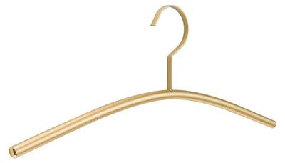 Produktbild von Garderobenbügel PIATTO aus goldfarbenem Stahlrohr