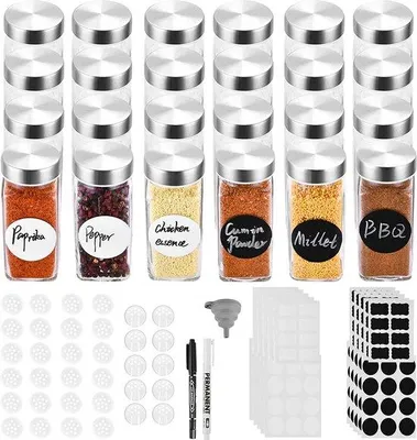 Produktbild von Küchenorganizer Set 24 Teegläser Edelstahldeckel