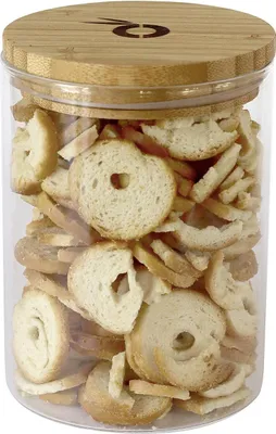 Image de Bocal à provisions avec couvercle en bambou