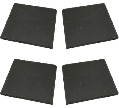 Immagine prodotto di Set di 4 piatti da portata in ardesia 20 x 20 cm