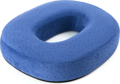 Produktbild von Orthopädischer Sitzring Hämorrhoiden Sitzkissen Anti Dekubitus Comfort Kissen, Blau