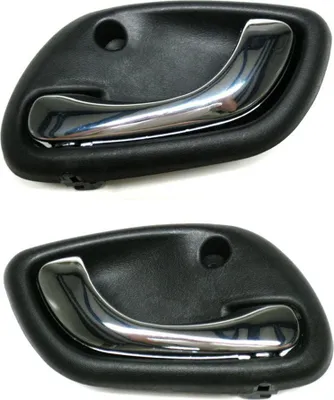 Image de Poignée de porte INTERIEURE NOIR CHROME AVANT GAUCHE + DROITE pour Suzuki Vitara 1998-2005