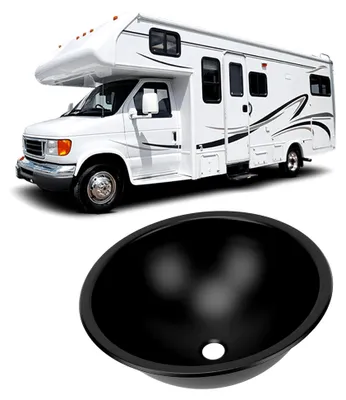 Produktbild von Küchenwaschbecken aus 304 Edelstahl mit Versiegelungsring für Wohnmobile und Caravans