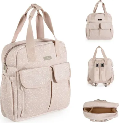 Produktbild von Cangaroo Wickeltasche Mivida Clips Wickelunterlage Reißverschluss Schultergurte beige