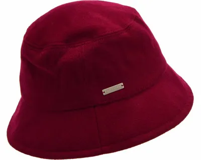 Imagen del producto de Gorro de lana y cachemira Seeberger, modelo Fischerhut 20241-0, color rojo, talla única