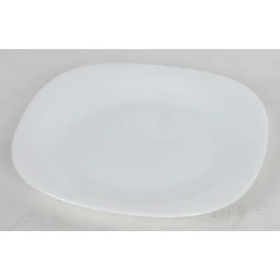 Image de 24x Plat de service Parma Blanc Rectangulaire Assiette à dessert Sous-verre Vaisselle Table