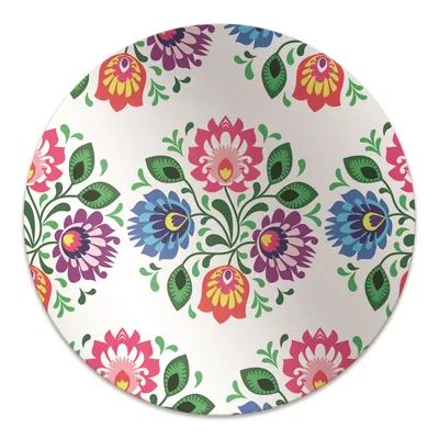 Produktbild von Rundmatte - Stuhlunterlage Bürostuhlunterlage - Rund Ø 100 cm - Bodenmatte - Fußmatte - Blumenstilblumen