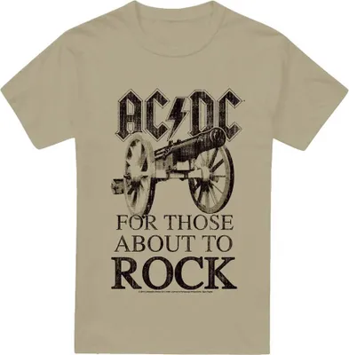 Immagine prodotto di AC/DC - Maglietta da uomo "For Those About To Rock" TV13304 (XL) (Safari Green)