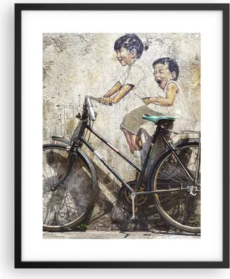 Produktbild von Gerahmtes Poster - Schwarzer Rahmen - Graffiti modern - 40x50 cm - Wand Bild - Wanddeko - Wandbilder - Kunstposter - Wandposter - Bilderrahmen - Bilder - Kunstdruck - Wandbild - P2BPA40x50-3617