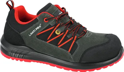 Zdjęcie produktu dla Esd-Schuhe Wildleder/Oxford Graphit-Rot, S1 Src, "47", Ce, Lahti