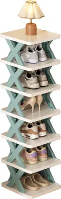 Produktbild von Klappbarer Schuhregal-Aufbewahrungsorganisator Starke Tragfähigkeit Einfache Installation Zusammenklappbares mehrschichtiges Schuhregal