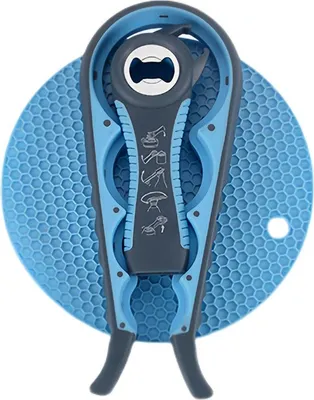 Produktbild von INF 3-teiliges Öffner-Set: 4-in-1 Dosen- & Flaschenöffner Hellblau