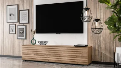 Produktbild von AX LIVING Zivolli Lowboard 160 cm Wotan Lamellenfront
