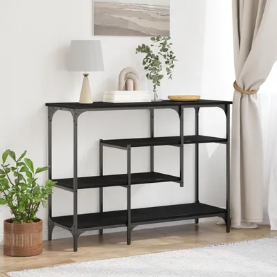 Obrázek produktu pro Konzolový stolek s policí Černý dub 100 x 35 x 75 cm